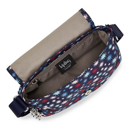 Kipling Sabian Printed Crossbody Mini Tassen Paars | BE 1352BE